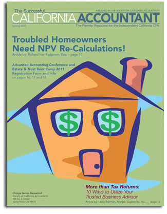 CA HAMP NPV Calculation Rich Rydstrom So CAL Attorney SCA-Mag-Spring-11_cover Rydstrom NPV HAMP reCALC